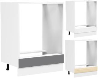 VCM Küchenmöbel Herdumbauschrank & Ofenschrank Fasola 919314 Weiß H. 82 x B. 60 x T. 46 cm