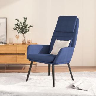 Relaxsessel Blau Stoff [341316]