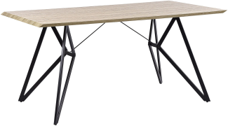 Esstisch heller Holzfarbton 160x90 cm BUSCOT