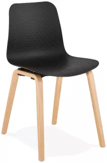 Kokoon Design Stuhl Monark Schwarz und Natur