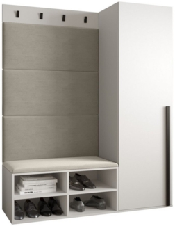 ABIKS MÖBEL Garderoben-Set MIRO Set 6, Garderobe mit gepolsterten Paneelen, Modern Design