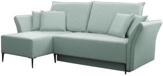 Ecksofa Mokoli (Farbe: Terra 5, Füße: Schwarz)