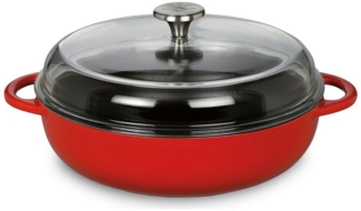 Küchenprofi Bauernpfanne Glasdeckel | 28 cm