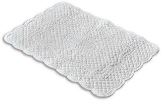 Mirabeau Badematte Badematte Meggie weiß, Höhe 70.0 mm, 100% Baumwolle, Füllung: 100% Polyester