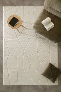 Wecon home Teppich Unplugged, auch in quadratischer Form, rechteckig, Höhe: 10 mm, Kurzflor, Hoch Tief Struktur, gewebt, Wohnzimmer, Schlafzimmer, modern