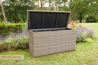 LC Garden »Turin« Kissenbox Auflagentruhe natur