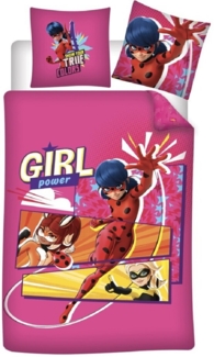 Miraculous Ladybug Bettwäsche-Set 140x200 cm – Bettbezug und Kissenbezug aus Microfaser