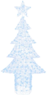 vidaXL Weihnachtsbaum mit 240 LEDs Kaltweiß 180 cm Acryl 42018982