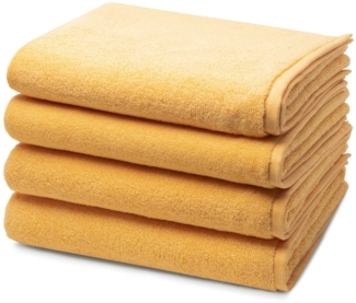 Ross Sensual Skin 4 tlg. Frottier-Set - 4 X Handtuch (50 X 100cm) - 500 g/m2 - Ginster