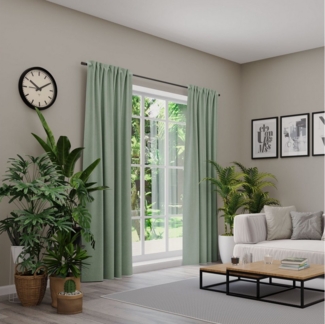 Neutex for you! Vorhang BELMONDO (1 St), Multifunktionsband, blickdicht, Uni mit samtiger Oberfläche, nach Maß