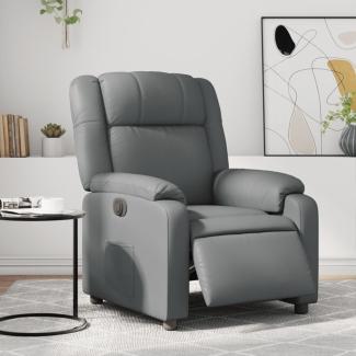 vidaXL Relaxsessel Elektrisch Grau Kunstleder 3205139