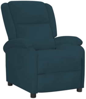 vidaXL Relaxsessel Blau Samt