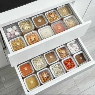 Vip Ahmet Vorratsdose 30-Teilig Vorratsdosen-Set Aufbewahrung Eckig Set transparent