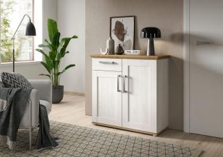 Home affaire Kommode Cosenza, Breite 95cm, 2 Türen, 1 Schubkasten, Kommode, Sideboard, Schrank