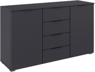 rauch Kombikommode Sideboard Schubladenkommode AGORDO mit Dekor- oder Hochglanzfront (in zwei Griff-Farben, Breite 120 cm), vier große Schubladen, mit insgesamt 4 Einlegeböden MADE IN GERMANY