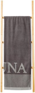 Schiesser 'Rom' Saunatuch, Baumwollfrottier anthrazit, 75 x 200 cm