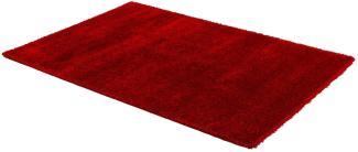 Teppich in rot aus 100% Polyester - 130x67x4cm (LxBxH)