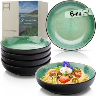 SÄNGER Steingut Pastaschalen Greenwich 6 teilig für 6 Personen