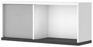 Hängeschrank Imola Wandschrank 90cm weiß graphit grau