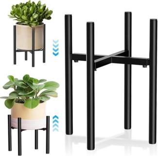 Auledio Blumenständer Metall Pflanzenständer Blumentopfständer Teleskopierbar von 21-30 cm, Multifunktional, faltbar, Ständer, zerlegbar