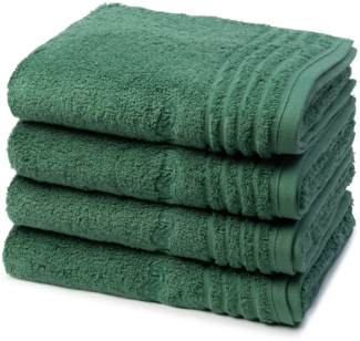 Vossen Vienna Style Supersoft 4 tlg. Frottier-Set - 4 X Handtuch (50 X 100cm) - 620 g/m2 - Evergreen