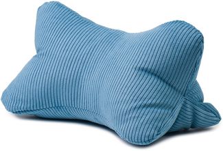 Gözze - Leseknochen Capri, Nackenkissen in Feincord-Optik, Lese- und Relaxkissen für Nacken und Rücken, 40x25 cm - Petrol
