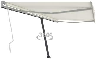 vidaXL Standmarkise Manuell Einziehbar 400x350 cm Creme 3069817