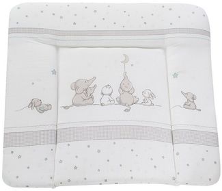 roba Wickelauflage 'Sternenzauber' 85 x 75 cm - PU beschichtet & 100% phthalatfrei - Grau / Weiß