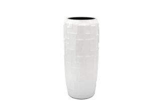 Flingora Bodenvase Mara, mit Einsatz - Fiberglas - Indoor & Outdoor - Weiß - Höhe 75 cm