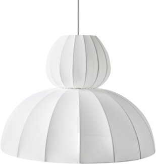 Hängeleuchte GOELETTE Kunstseide Weiß