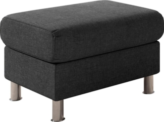 TRENDMANUFAKTUR Hocker Rondo II zeitlos und bequem, wahlweise mit komfortablem Federkern, frei im Raum stellbar