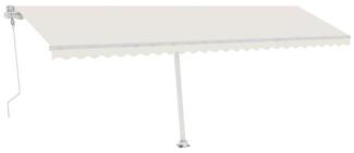 vidaXL Automatische Markise mit LED & Windsensor 600x350 cm Creme 3069692
