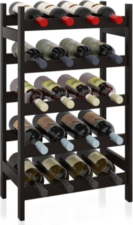Bambus-Weinregal 20 Flaschen Halter 5-stöckiges Lagerregal Küche Speisekammer