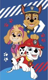 PAW PATROL Badetücher Paw Patrol Blue Hand- & Gesichtstuch 30x50 cm, 100% Baumwolle (1-St)