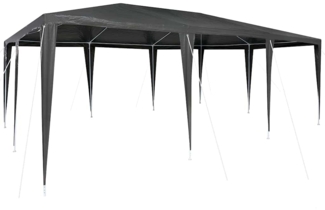vidaXL Party-Zelt Anthrazit 600 x 400 x 266 cm Polyethylen und Stahl 42003431