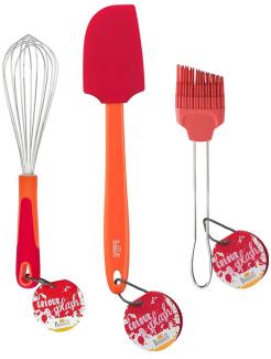 Birkmann Colour Kitchen Backzubehör Set 3-tlg. rot - A