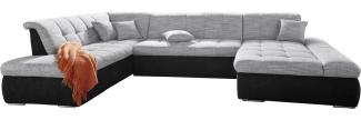 DOMO collection Wohnlandschaft PB Moric wahlweise mit Bettfunktion und Armteilverstellung U-Form, XXL-Format B/T/H: 353/216/80 cm, feine Steppung, incl. Zierkissen