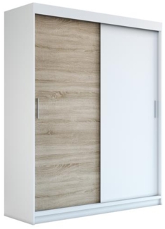Schwebetürenschrank PAX 2-türig Schrank 180 cm (mit Spiegel) Farbe: Weiß , sonoma