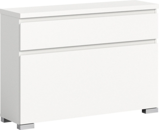 INOSIGN Schuhschrank Skoskap, Tiefe 27cm, 1 Klappe, 1 Schubkasten, Platz für 4 Schuhpaare hängend und stehend montierbar, Schuhkipper, Schuhkommode, Schuhregal