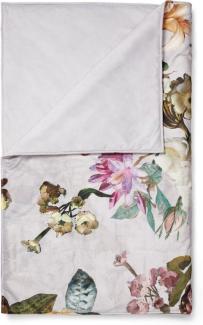 Essenza Tagesdecke Fleur, aus weichem Samt mit Blumenprint