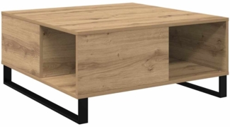 vidaXL Couchtisch Artisan-Eiche 80 x 80 x 36.5 cm Holzwerkstoff 881670