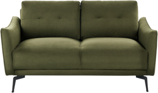 2-Sitzer Sofa Stoff dunkelgrün NAPPA