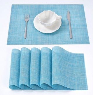 Simurq Platzset - Tischsets Abwaschbar / Rutschfest und Waschbar, (Platzdeckchen in 45x30 cm - Tischunterlage -, 6-St, Set mit 4 oder 6 Tischsets), Tischuntersetzer für Esszimmer und Küche
