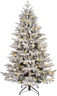 Künstlicher Weihnachtsbaum mit Schnee Tannenbaum Künstlich Christbaum mit Weiß Schneeflocken