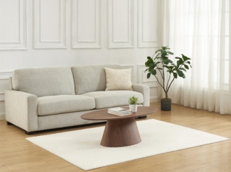 Vente-unique - Couchtisch - MDF Nussbaum - Holzfarben dunkel - ANTELADA