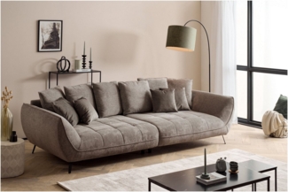 exxpo - sofa fashion Big-Sofa Triton Mega Sofa,toller Sitzkomfort, Steppung im Sitz, Breite 311cm, inkl. 10-teiliges Kissenset,gemütliches Megasofa,viel Platz zum Relaxen
