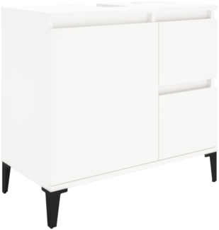 vidaXL Badschrank Weiß 65x33x60 cm Holzwerkstoff 819828