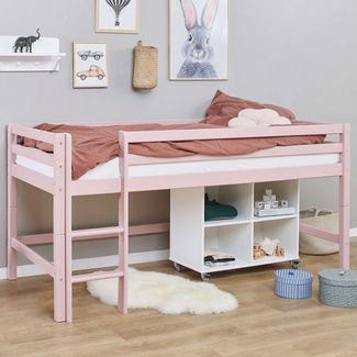 Hoppekids Hochbett ECO Dream MY COLOR (Set, Bett) 90x200, umbaubar in Einzelbett, 4 Farben