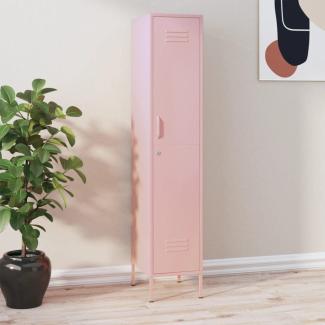 vidaXL Schließfachschrank Rosa 35x46x180 cm Stahl 336256