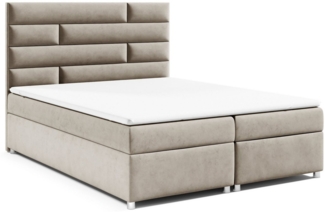 Best for Home Boxspringbett mit Bettkasten Trinity K-5 Bonellfederkern inkl. 7 cm Topper (140x200 160x200 180x200 200x200 cm), Handwerksqualität, TOP Preis-Leistungs-Verhältnis